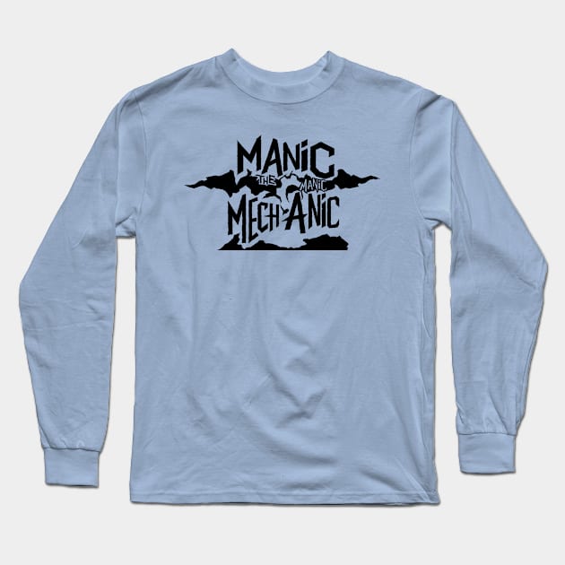 Manic Logo Black Long Sleeve T-Shirt by Manic